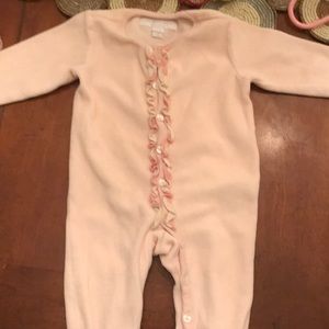Burberry velour onesie!!